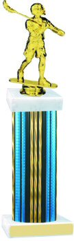 Prism Wide Column Lacrosse Trophy