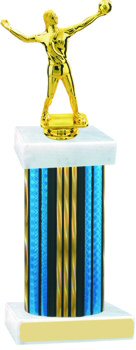 Prism Wide Column Volleyball Trophy