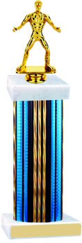 Prism Wide Column Wrestling Trophy