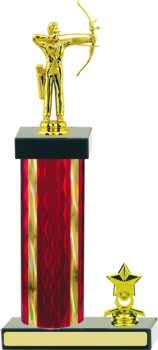 Diamond Hologram Archery Trophy with Trim