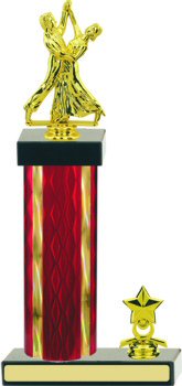 Diamond Hologram Dance Trophy with Trim