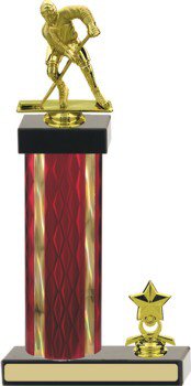 Diamond Hologram Hockey Trophy with Trim