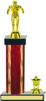 Diamond Hologram Swimming Trophy with Trim
