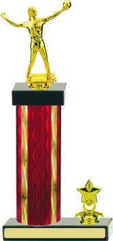 Diamond Hologram Volleyball Trophy with Trim