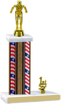 Flag Series Swim Trophy with Trim