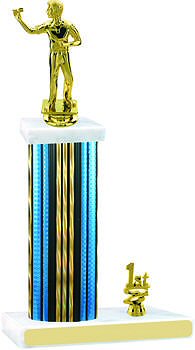 Prism Hologram Darts Trophy with Trim