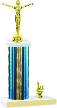 Prism Hologram Gymnastics Trophy with Trim