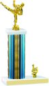 Prism Hologram Karate Trophy with Trim