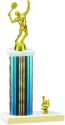 Prism Hologram Wide Column Tennis Trophy with Trim