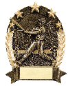 Five Stars Bronze Finish Baseball Oval (Male or Female)