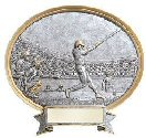 Baseball Oval Resin Plate