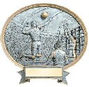 Volleyball Oval Resin Plate (Male or Female)