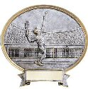 Tennis Oval Resin Plate (Male or Female)
